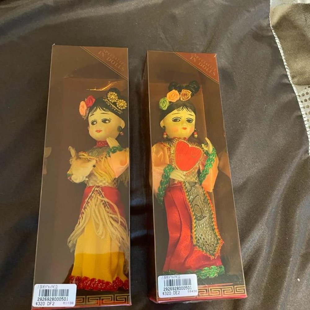 2 Antique Chinese Dolls